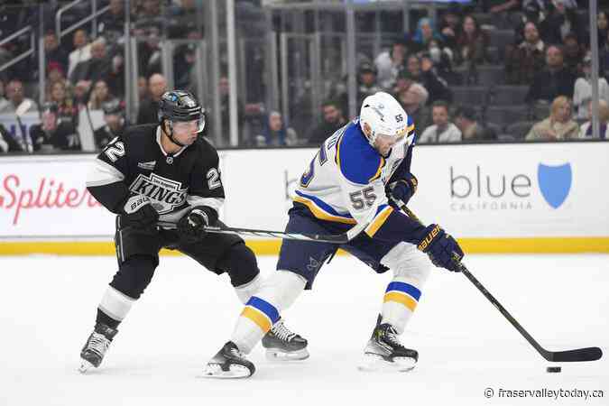 Blues defenceman Colton Parayko to undergo scope on left knee