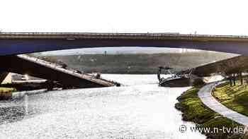 Trümmer auf Schiff gefallen: Brücke in Belgien eingestürzt - ein Mensch tot