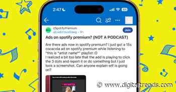 Spotify says it fixed weird bug that is pushing ads to Premium users