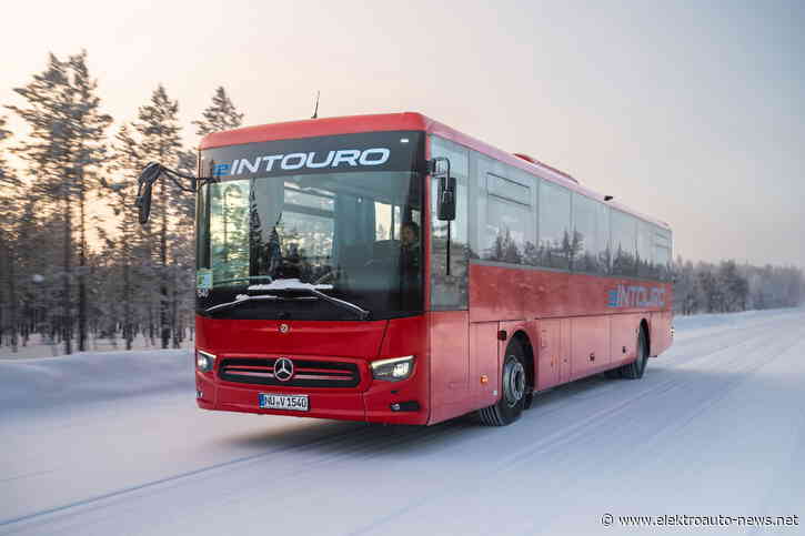 Überland-Elektrobus eIntouro bewährt sich bei klirrender Kälte