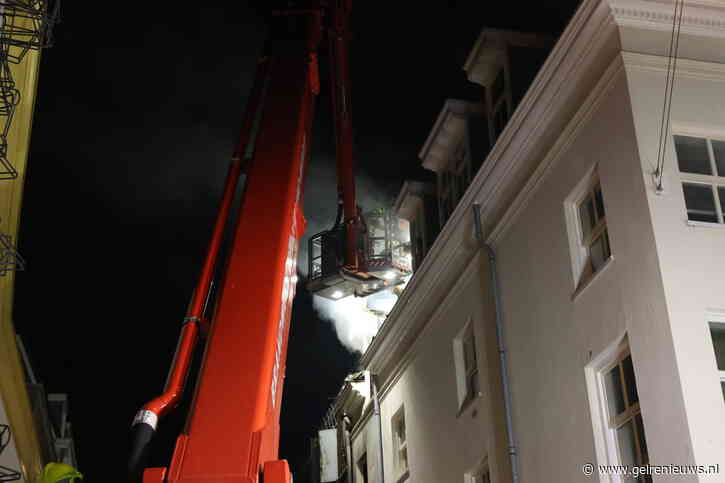 Brand in centrum Arnhem is uit, laaide vannacht nog wel even op