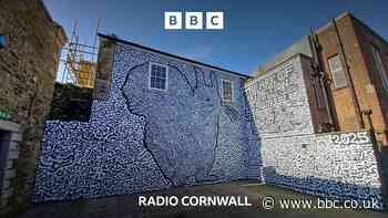 Why is there a Red Squirrel mural in Redruth?