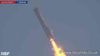 Elon Musk's SpaceX's Starship spirals and explodes as debris plummets to earth causing ground stops on flights with chaos at multiple airports