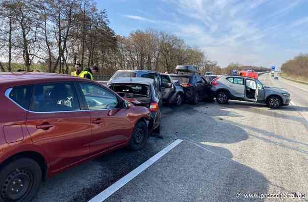 POL-WI: Verkehrsunfallflucht mit sieben beteiligten PKW und 6 verletzten Personen, Gemarkung Wiesbaden, BAB 3, zwischen Kreuz Wiesbaden und Niedernhausen, Freitag, 07.03.2025