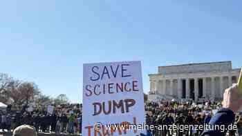 Wissenschaftler protestieren gegen Trumps Politik