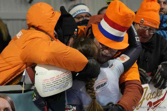 Kimberley Bos of the Netherlands wins women’s skeleton world championship at Lake Placid