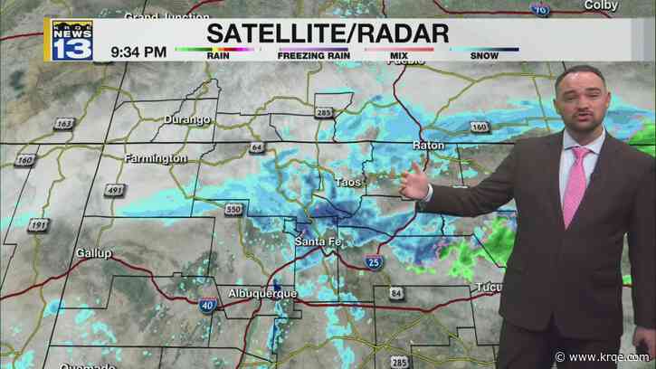Rain and snow continue to move through parts of New Mexico
