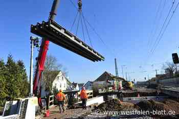 Freie Fahrt durch Löhne: Bahn schließt Brückenarbeiten Anfang April ab