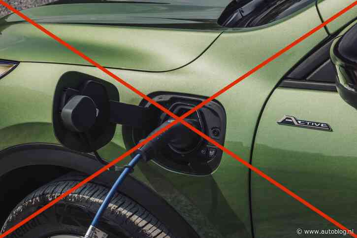 Een plug-in hybride die je NIET mag opladen