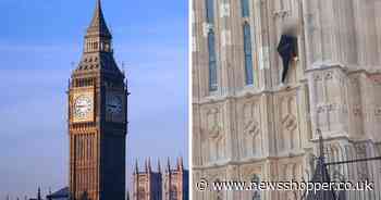 Barefoot man climbs Big Ben as emergency services work towards ‘safe conclusion’