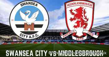 LIVE: Swansea City vs Middlesbrough - Ryan Giles back in Boro's starting side