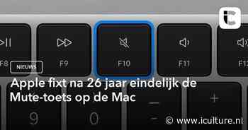 Apple fixt na 26 jaar eindelijk de Mute-toets op de Mac