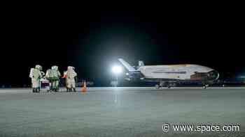 Secretive US Space Force X-37B space plane 'breaks new ground' with return to Earth after 434 days in orbit (photos)
