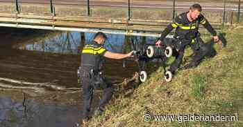Traumahelikopter opgeroepen vanwege een rollator in het water, maar er is niemand in nood