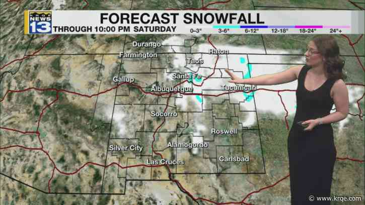 Rain and snow expected across New Mexico Saturday