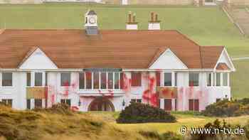 Vandalismus in Schottland: Pro-palästinensische Aktivisten verwüsten Trumps Golfklub