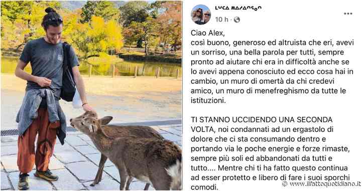 Morte Alex Marangon, l’appello della famiglia: “Alex non si è tolto la vita, vogliamo la verità”