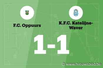 Oppuurs B en KFC Katelijne delen de punten