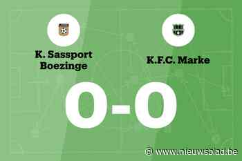 Doelpuntloos gelijkspel tussen Sassport Boezinge en FC Marke