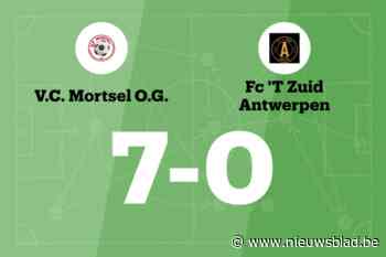 FC 'T Zuid Antwerpen blijft verliezen na uitnederlaag tegen Mortsel OG B