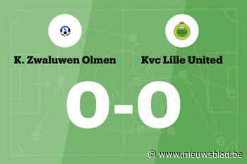 Olmen en Lille United B blijven steken op 0-0
