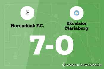 Geen verbetering voor Exc. Mariaburg B na verlies tegen Horendonk