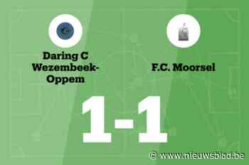 Wezembeek-Oppem en Moorsel B delen de punten