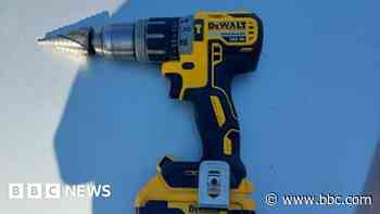 Thieves use drill to steal tools from van