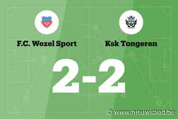 KSK Tongeren speelt gelijk in uitwedstrijd tegen Wezel Sport