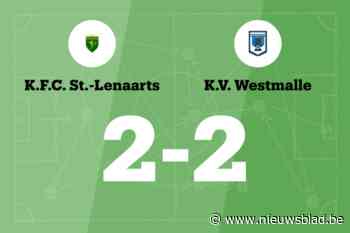 Sint-Lenaarts B beëindigt reeks nederlagen in de wedstrijd tegen Westmalle