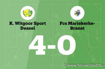 Geen verbetering voor Mariekerke-Branst na verlies tegen Witgoor