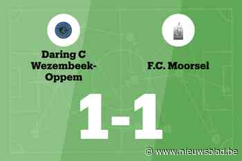 Wezembeek-Oppem en Moorsel B delen de punten