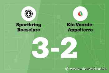 SK Roeselare wint tegen KFC Voorde-Appelterre door treffers van Naessens