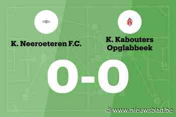 Neeroeteren en Opglabbeek B blijven steken op 0-0