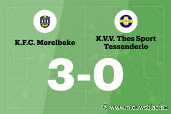 Antwi Manu maakt twee goals voor KFC Merelbeke in wedstrijd tegen THES Sport