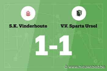 Sparta Ursel speelt gelijk tegen SK Vinderhoute