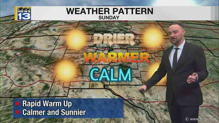 Warmer weather returns through the end of the weekend