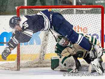 Canada West men's hockey final: Huskies lose in OT; Mount Royal forces Game 3