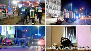 Mehrere Verletzte nach Wohnungsbrand: Die Fotos vom Großeinsatz im Neu-Ulmer Wiley