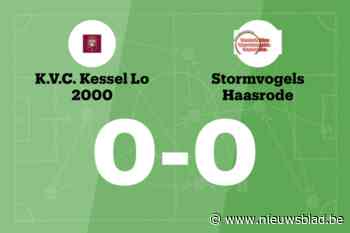 Doelpuntloos gelijkspel tussen Kessel-Lo 2000 B en KST Haasrode B