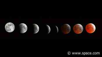 What will happen during the total lunar eclipse of March 2025?