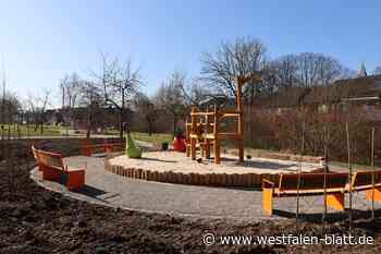 Arbeiten am Martinspark Spenge