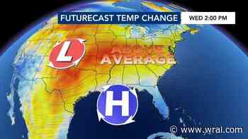 Cooler Sunday on tap before rain, 70s arrive for work week