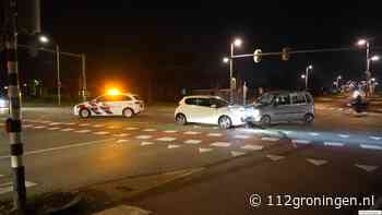 Forse aanrijding op kruispunt Damsterdiep met Oliemuldersweg