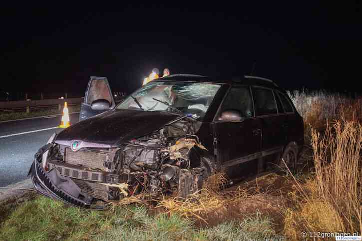 Auto raakt van de weg op N388 bij Boerakker, MMT inzet