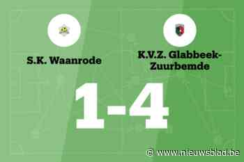 Zestien opeenvolgende overwinningen voor Glabbeek na 1-4 tegen Waanrode