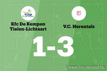 VC Herentals wint uit van FC De Kempen B, mede dankzij twee treffers Vanlommel
