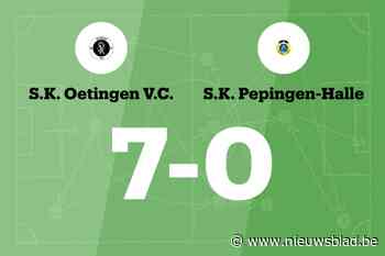 Oetingen overklast Pepingen-Halle B