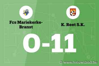 Reet haalt uit tegen Mariekerke-Branst B