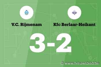 Rijmenam wint met doelpunt verschil tegen Berlaar-Heikant B
